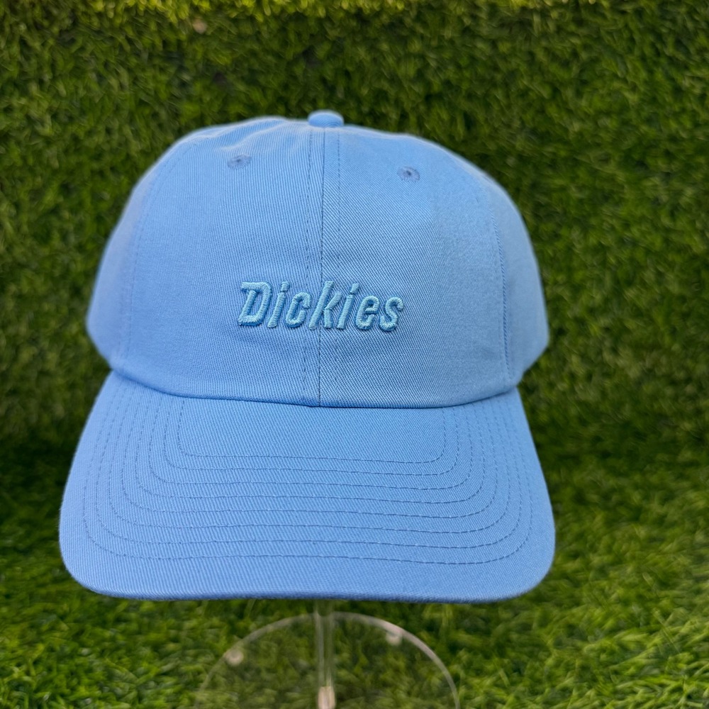 Dickies Hat OS Adjustable Dad Cap Sky Blue Cotton Embroidered NWT FH004AB2